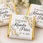 Svadobné čokoládky Kvety